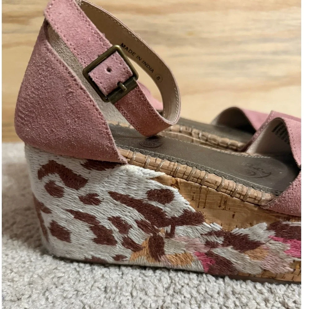 Women's Naughty Monkey Wedges 8 Pink
